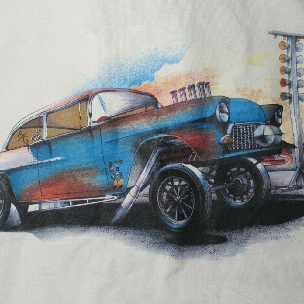 Vintage 90s 80s Car Show Graphic T Shirt 2XL Tall